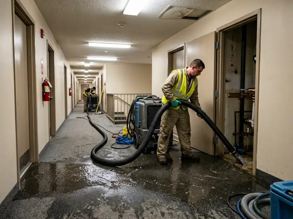 multi-unit-apartment-hallway-f-005 — frequently asked questions, Emergency Burst Pipe Water Extraction & Removal in North La…